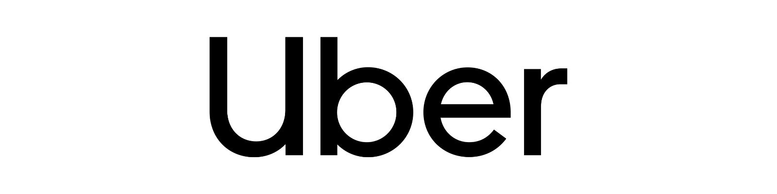 Logomarca Uber em fundo branco