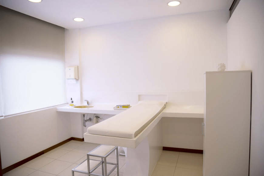 Sala de uma clínica de recuperação